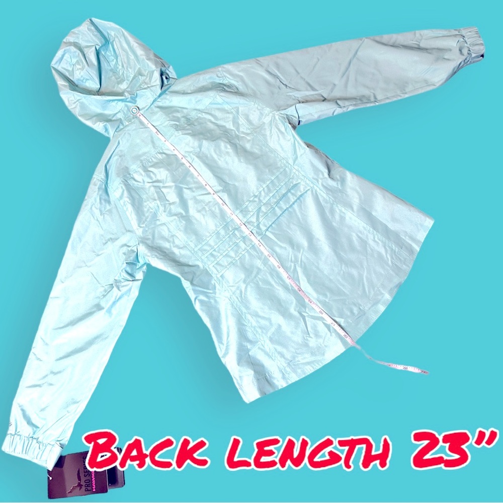 🎉HOST PICK 🎉NWT HAWKE & Co Girls Rain Jacket/Windbreaker in Teal. Girls 7/8 - Picture 10 of 15